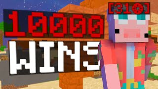 Getting 10,000 WINS in Hypixel Skywars!