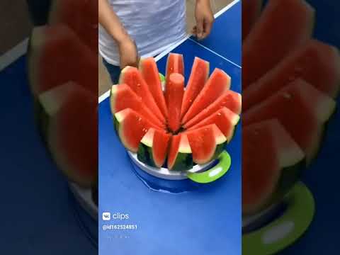 احدث طريقه لشق البطيخ