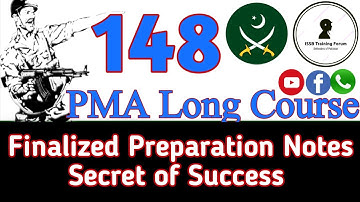 148 PMA Long Course Finalized Preparation Notes | PMA 148 L/C Initial Test Preparation |