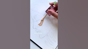 Painting with Old Makeup 💄😱 #shorts