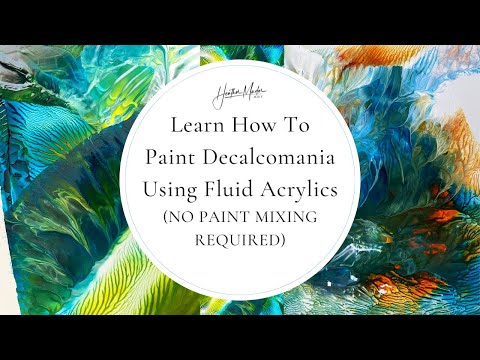 You will be SHOCKED how EASY Fluid Acrylics can be ~ No Paint Mixing Required! | Decalcomania