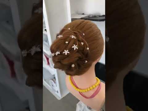 Easy Hairstyle long hair for party or wedding | Hairstyles for girls |#amalhermuz #shorts