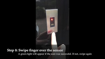 How to set up your eKey Finger Scanner