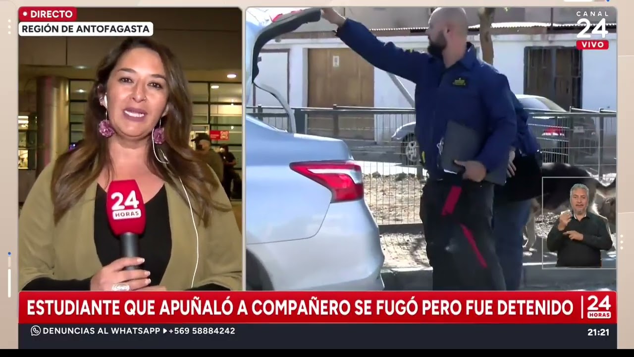 Estudiante fue apuñalado por un compañero de curso en Calama