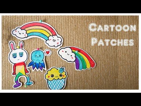 how-to-make-cute-cartoon-patches-|-可爱的卡通贴纸