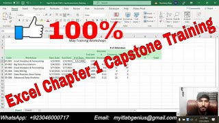 Exp19_Excel_Ch01_CapAssessment_Training | Excel Chapter 1 Capstone Assessment – Training