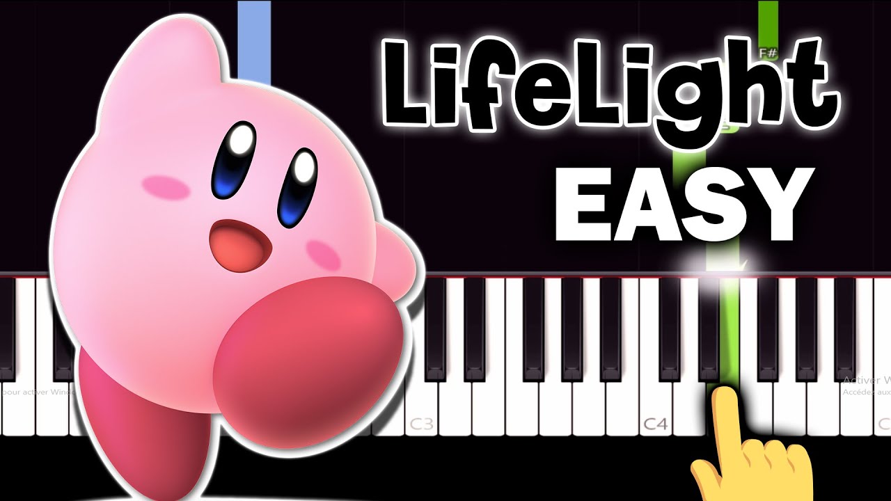 Lifelight - Super Smash Bros. Ultimate - EASY Piano tutorial