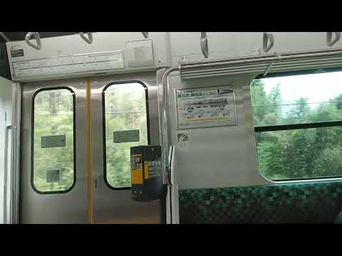 烏山線のアキュム｜大金駅→小塙駅（JR東日本EV-E301系電車。蓄電池駆動）車内と車窓、走行音、アナウンス。R6/7（栃木県旅行）Karasuyama Line ACCUM Japan Train