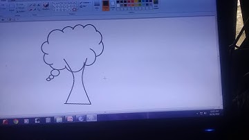 Draw a curve line in paint (in Marathi)