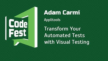 #QA Adam Carmi Transform Your Automated Tests with Visual Testing