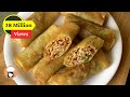 Veg Spring Rolls - Vegetables Spring Rolls with Homemade Sheets - Easy & Quick Snack Recipe