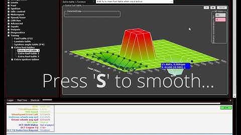 MaxxECU MTune table smoothing feature