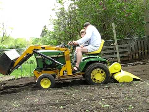 John Deere 214 >> Tilling with a 1973 John Deere 140 with Johnson Loader ... John Deere 214 >> Tilling with a 1973 John Deere 140 with Johnson Loader ...