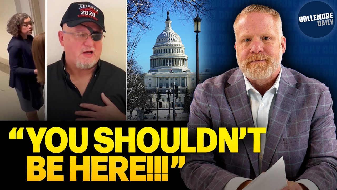 One-Eyed Leader of Oath Keepers CONFRONTED BY STAFFER on Capitol Hill!!!