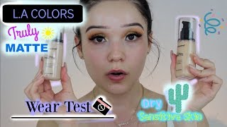 LA Colors Truly Matte Foundation- Review ( Dry , Sensitive Skin)