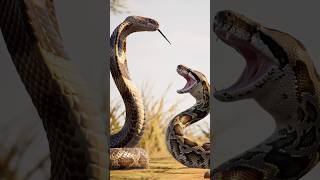 King Cobra 🆚 Python,#ai #shorts #anime #kingcobra #python