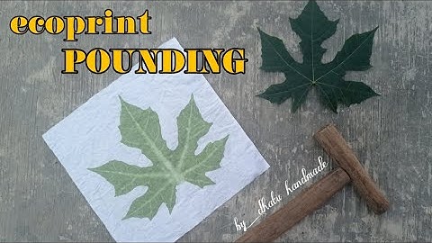 Mudah untuk Pemula!!! Cara Membuat Ecoprint pada Kain Teknik Pounding/ Pukul Sederhana dengan Daun