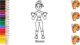 Boxer - Sketch Art and Paint | Step by step tutorial | Pencil to Palette