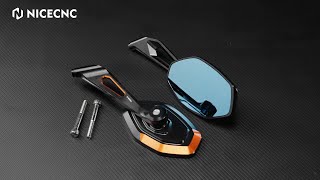 How to Install Convex Rear View Mirrors Kit For Harley Road King Street Glide Ultra Low Rider