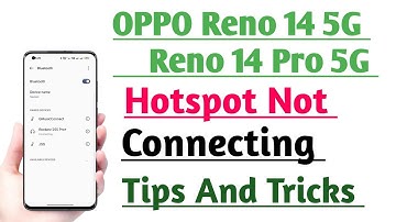OPPO Reno 14 5G & Reno 14 Pro 5G Hotspot Not Connecting Problem | Hotspot Setting Kaise Use kare