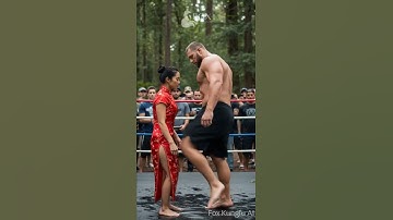 Epic Martial Arts Fight: Tiny Girl vs. Giant Fighter | Fox Kung Fu AI