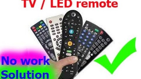 how to repair tv remote at home Led remote at home Remote control not working fix#smart Technologies