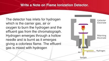 Write a Note on Flame Ionization Detector.| Chromatography | Analytical Chemistry
