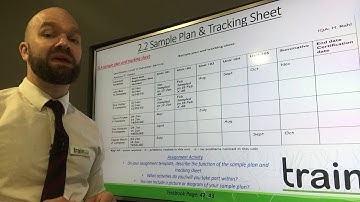 2.2 Sample plan and tracking sheet