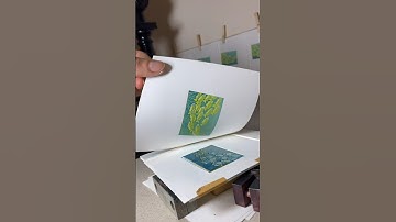 Two layer reduction print #woodengraving #reductionprinting #artist #printmaking #printmaker #art