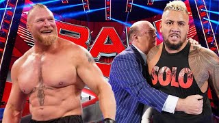 Brock Lesnar Returns To Confront Solo Oa And Paul Heyman 20 May 2024 Wwe Raw Highlights