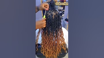 How to do Gypsy locs.#shortsfeed #hairstyle #shortsvideo #subscribe #trending