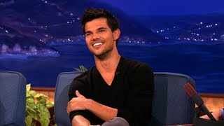 Taylor Lautner gets swarmed by fans everywhere he goes, that's why ...