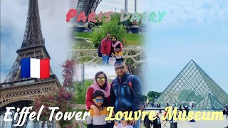 Paris Memories, Eiffel Tower, Louvre Museum &Boating|Family time is best time #travelvlog #France 🇨🇵
