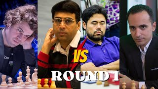 Hikaru vs Bassem , Magnus vs Vishy Anand | Casablanca Chess Week Round 1