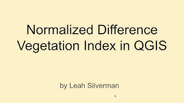 Creating an NDVI map from landsat imagery in QGIS