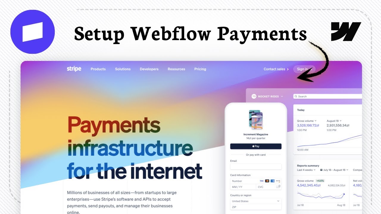 How to connect Stripe with Webflow (Integration Friendly Tips) - YouTube