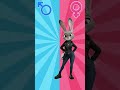 Nick and Judy Hopps Outfit Glow Up #shorts #trending #zootopia #funny
