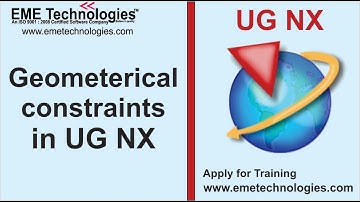 Geometerical constraints in UG NX