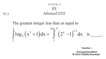 JEE Advanced 2022 Math Paper 2 (Q 3) solution | IIT JEE Maths | #jeeadvanced2022 #projecteducation