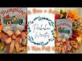 🎀 Making a Festive Fall Bow &amp; Adding Leaves to a Thin Football Wreath | Easy DIY Wreath Tutorial 🍁