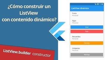 ¿ Cómo crear un ListView dinámico ? | FLUTTER