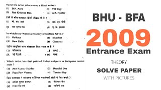 BHU | BFA Entrance Exam 2009 | Solved Paper screenshot 5