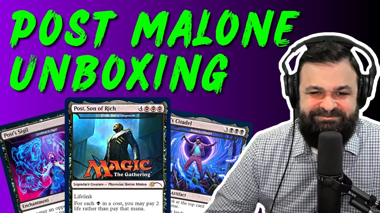 Post Malone x Magic the Gathering Pack Opening Unboxing Secret Lair