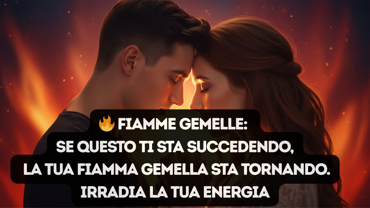 Se questo ti sta succedendo, la tua fiamma gemella sta tornando. Irradia la tua energia