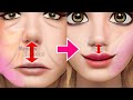 Lip  cheek lift exercise to fix long philtrum shorten philtrum long face make upper lips fuller