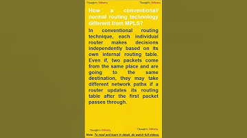 How a  normal routing technology different from MPLS?#shorts #youtubeshorts #shortsvideo