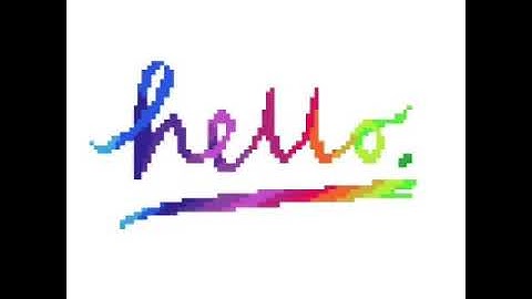 A HELLO from sandbox coloring!