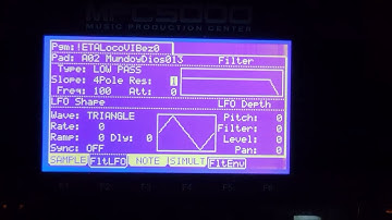 Adjusting The LFO to Improve Samples on MPC 5000.