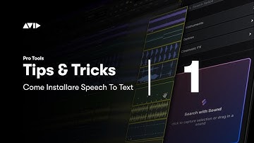 Pro Tools - Tips & Tricks #1 – Installa Speech to Text su Pro Tools