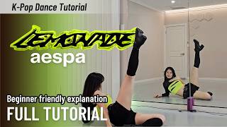 LEMONADE aepsa FULL Dance Tutorial Step-by-Step Easy Mirrored Lesson +Dance Practice with slow music